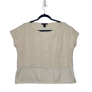 ST. JOHN Wool Cable‎ Knit Sweater